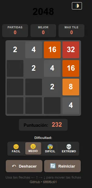 2048 Chrome Extension screenshot 2
