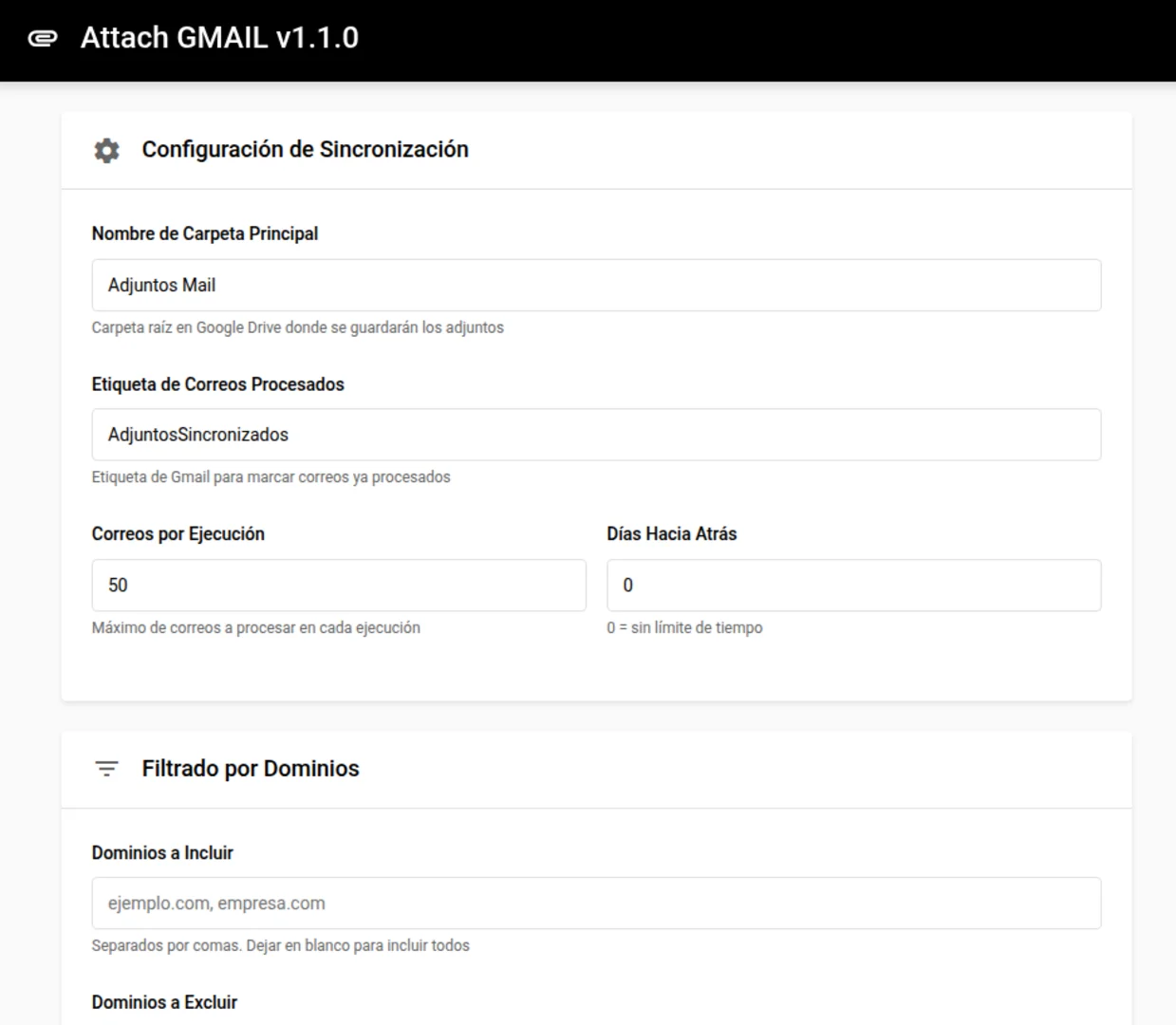 Gmail to Drive Sync screenshot 1