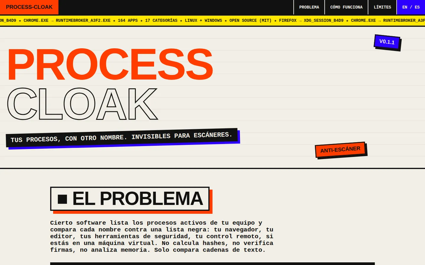 process-cloak screenshot 1