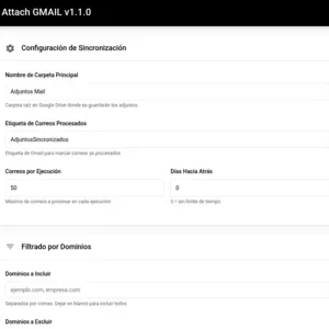 Sincronizador de Adjuntos Gmail a Drive - imagen 1