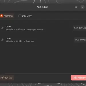 Linux Port Killer App - imagen 1